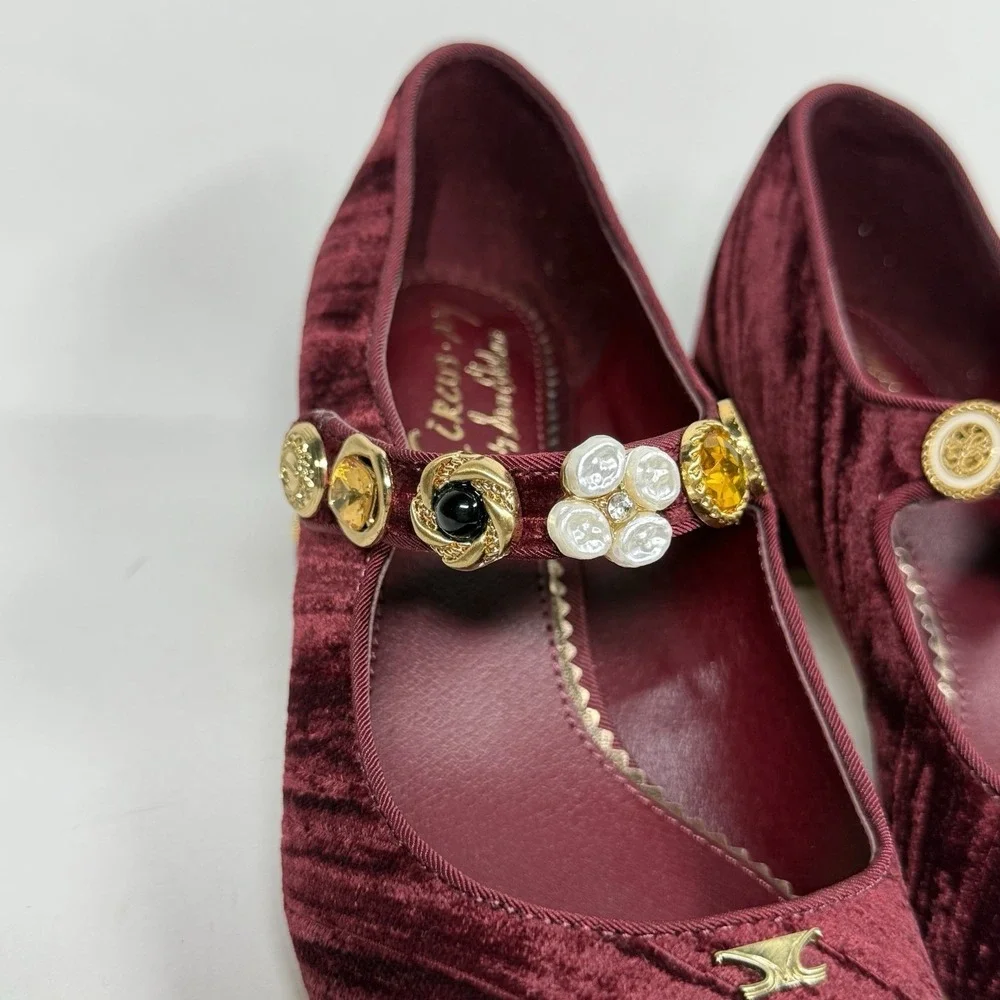 NEW Circus Sam Edelman‎ Size 6.5 M Chianti Elaine Mary Jane Block Heel Pumps